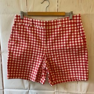 Land's End Red Gingham Shorts